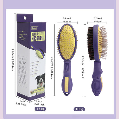 Double-Sided Pet Grooming Comb for Dogs and Cats Pet Hair Remover