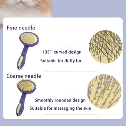 Pet Steel Needle Grooming Comb for Cats and Dogs