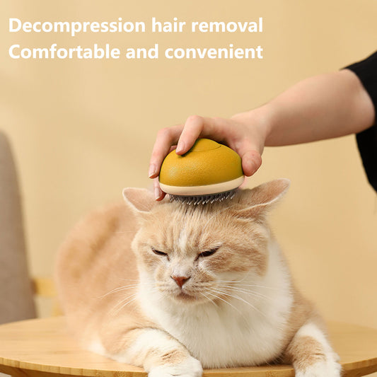 Pet Hair Removal Comb Massage Brush Fruit-shaped Pet Grooming Tool