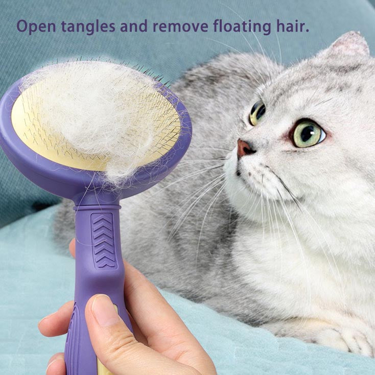 Pet Steel Needle Grooming Comb for Cats and Dogs