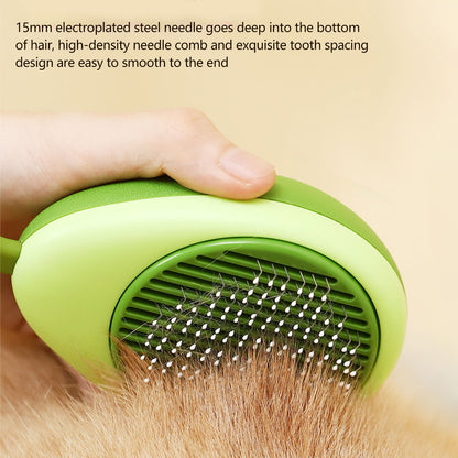 Pet Hair Removal Comb Massage Brush Fruit-shaped Pet Grooming Tool