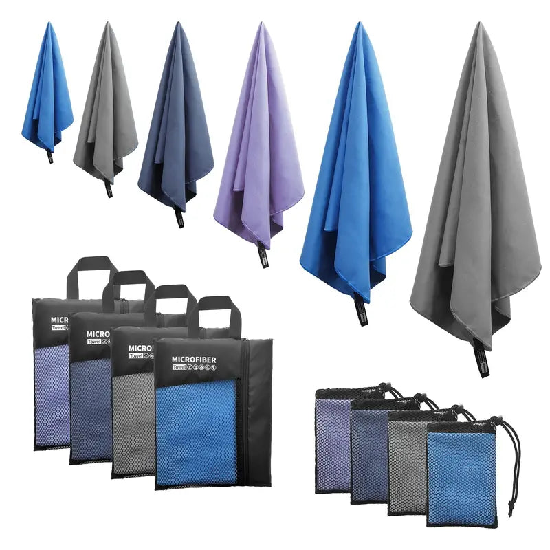 Microfiber Towel, Great for Camping, Gym, Beach and Swimming