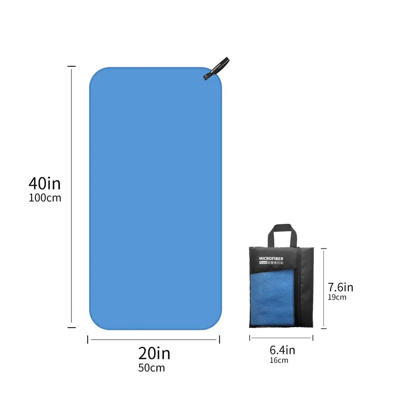 Microfiber Towel, Great for Camping, Gym, Beach and Swimming