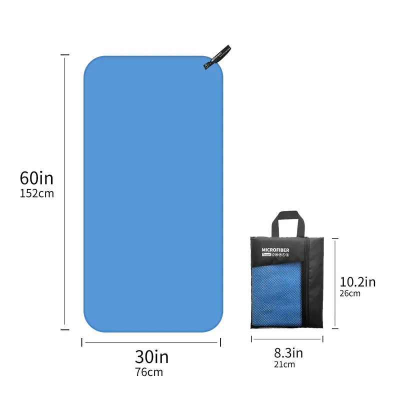 Microfiber Towel, Great for Camping, Gym, Beach and Swimming