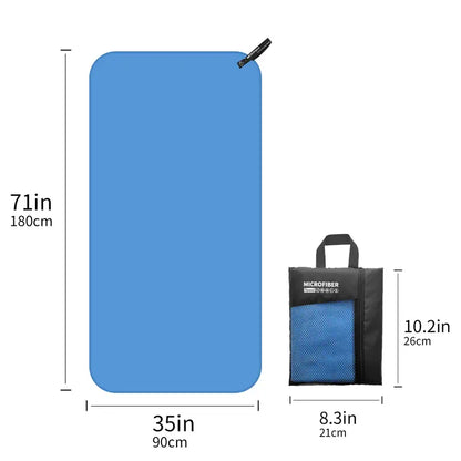 Microfiber Towel, Great for Camping, Gym, Beach and Swimming