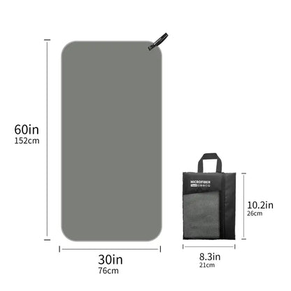 Microfiber Towel, Great for Camping, Gym, Beach and Swimming