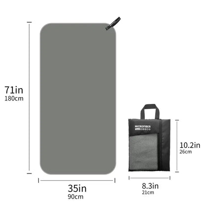 Microfiber Towel, Great for Camping, Gym, Beach and Swimming