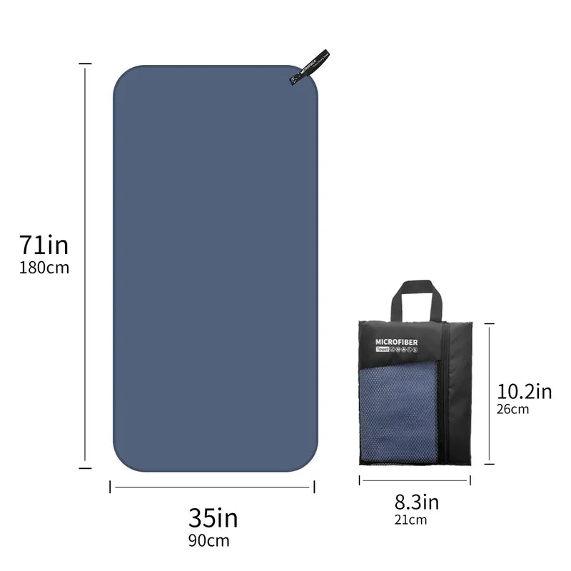Microfiber Towel, Great for Camping, Gym, Beach and Swimming
